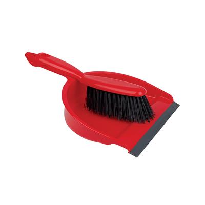 (image for) RS PRO STIFF DUSTPAN+BRUSH RED