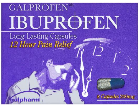 (image for) GALPROFEN IBUPROFEN LONG LASTING CAPSULES 8S - 200MG