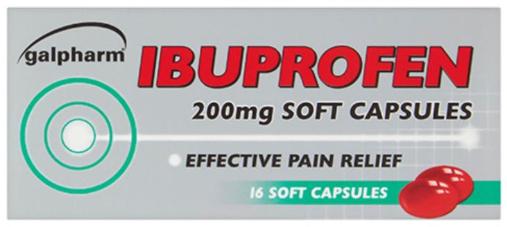 (image for) GALPHARM IBUPROFEN SOFT CAPSULES 16S - 200MG
