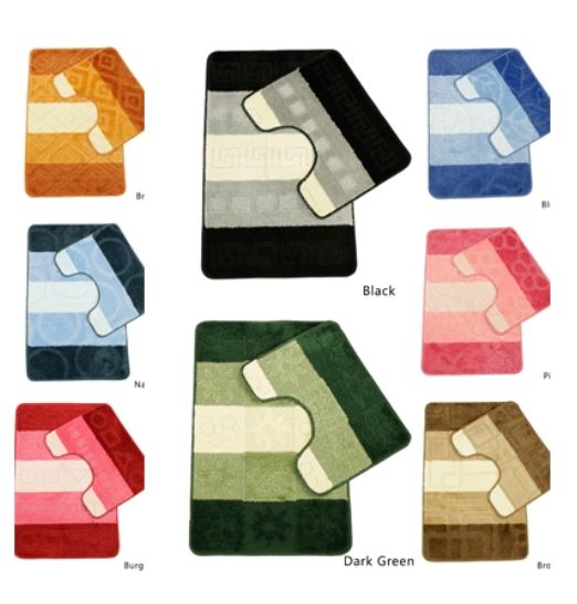 (image for) BATHROOM MAT SET 2 PIECE