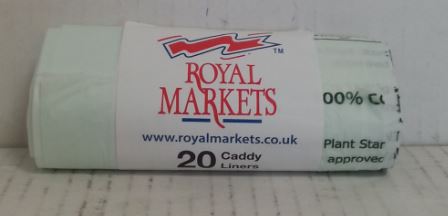 (image for) Royal Markets Compostable Caddy Bin Liner 20S- 10LITRE