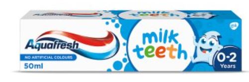 (image for) AQUAFRESH T/PASTE MILK TEETH