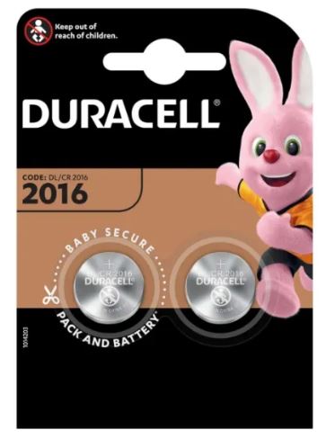 (image for) DURACELL CR2016 LITHIU BATTERY