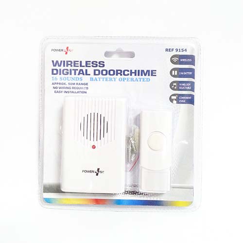 (image for) POWER PLUS WIRELESS DIGITAL DOORCHIME - 50M RANGE