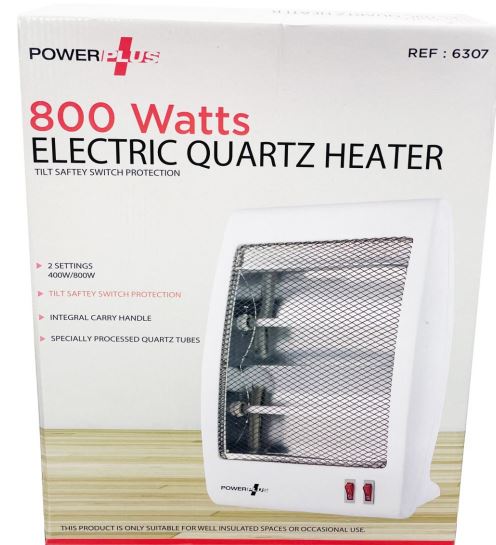 (image for) POWER PLUS QUARTZ HEATER - 800W