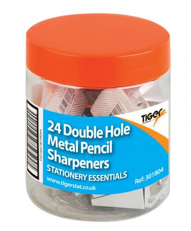 (image for) Tiger Metal Two Hole Pencil Sharpener Tub- STD