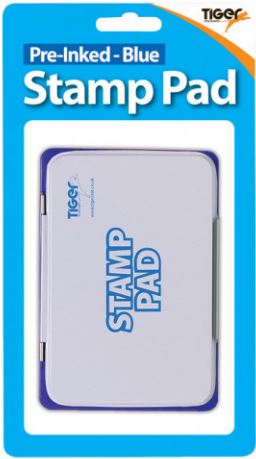(image for) Tiger Stamp Pad Blue Pre-Inked - STD