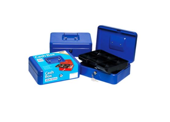 (image for) Tiger Cash Box+2 Keys Meta Blue - 25cm/10\"\"