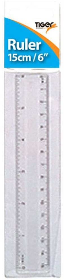 (image for) Tiger Ruler Clear - 15cm/6\"\"