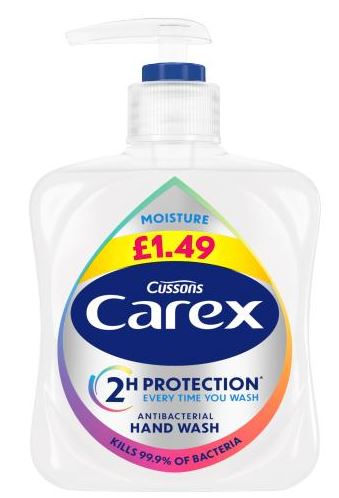 (image for) CAREX HAND WASH MOISTURE PLUS PM1.49 - 250ML