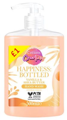 (image for) CUSSONS HAND WASH VANILLA & SHEABUTTER PM1 - 500ML
