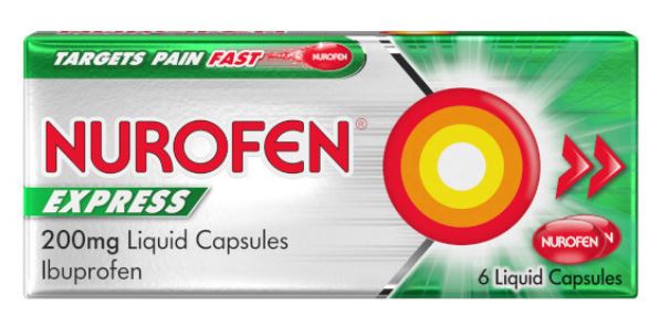 (image for) NUROFEN EXPRESS LIQUID CAPSULES 6S -200MG