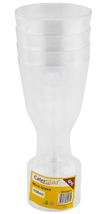 (image for) CATERGOLD WINE GLASS 4S-150ML
