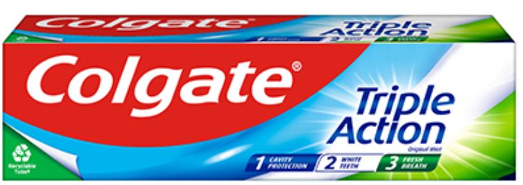 (image for) COLGATE TOOTH PASTE TRIPLE ACTION - 75ML