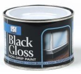 (image for) 1511 PAINT BLACK GLOSS NON- DRIP PAINT-180ML