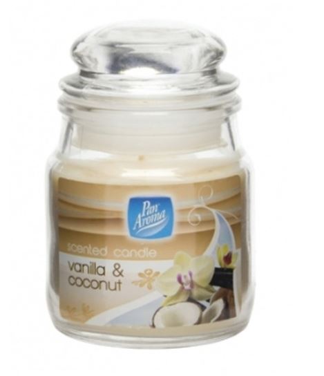 (image for) PAN AROMA JAR CANDLE WITH LID VANILLA -26HRS