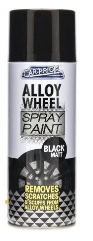 (image for) CAR-PRIDE ALLOY WHEEL SPRAY BLACK MATT - 400ML