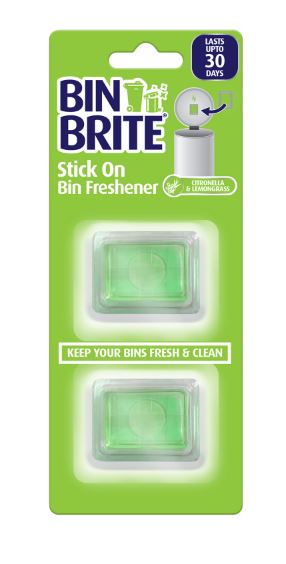 (image for) STICK ON BIN FRESHENER CITRON & LEMON GRASS 2S