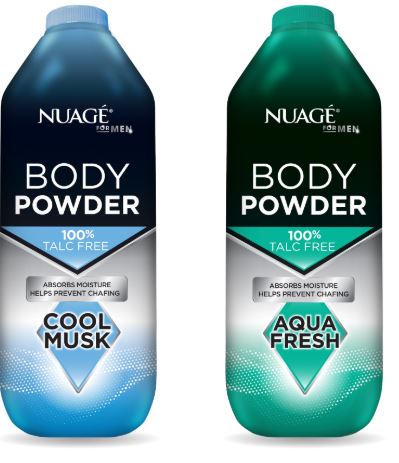 (image for) NUAGE MEN BODY POWDER TALC FREE AQUA FRESH - 250G