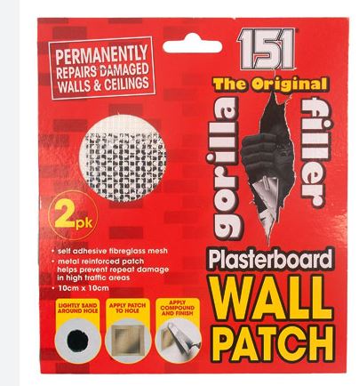 (image for) GORILLA PLASTERBOARD WALL PATCH 2S - 10X10