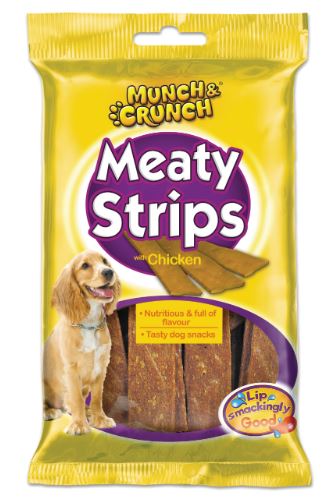 (image for) MUNCH&CRUNCH DOG MEAT STRIP - 18S