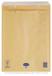 (image for) COUNTY BUBBLE ENVELOPE MANILLA PEAL&SEAL - SIZE A