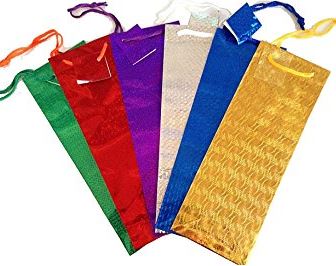 (image for) COUNTY HOLOGRAPHIC GIFT BAG ASSORTED - BOTTLE