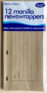 (image for) MANILLA NEWS WRAPPERS 20X35CM