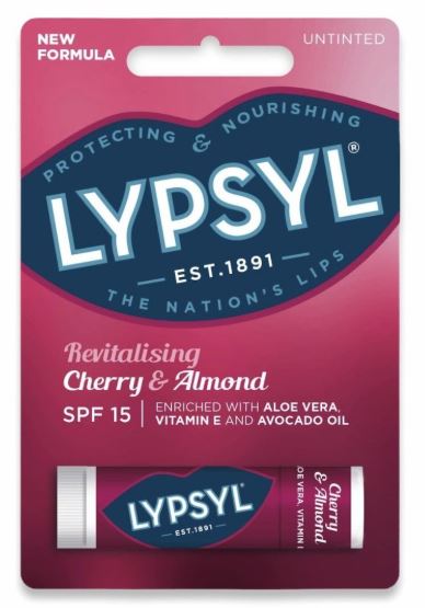 (image for) LYPSYL LIP BALM CHERRY & ALMOND HANGING - STD