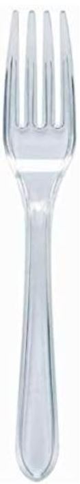 (image for) HP PLASTIC FORK CLEAR REUSE