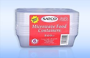 (image for) SATCO PLASTIC CONT+LID M/W 6S