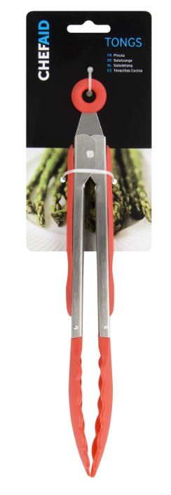 (image for) CHEF AID FOOD TONGS ASSORTED-STD