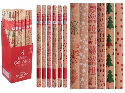 (image for) XMAS GIFT WRAP 100% REC PAPER