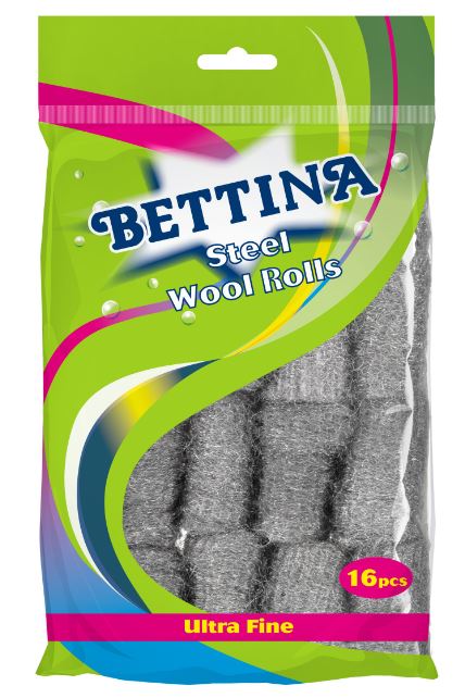 (image for) BETTINA STEEL WOOL ROOLS-16PC