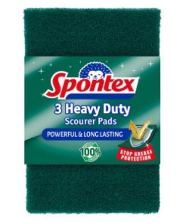 (image for) SPONTEX HEAVY DUTY SCOURER PADS - 3S