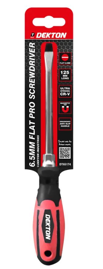 (image for) DEKTON FLAT PRO SCREWDRIVER 6MM - 125MM