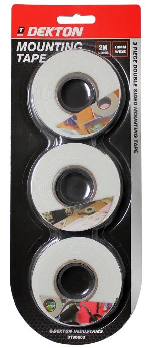 (image for) DEKTON 3 PIECE MOUNTING TAPE 2M - 18M