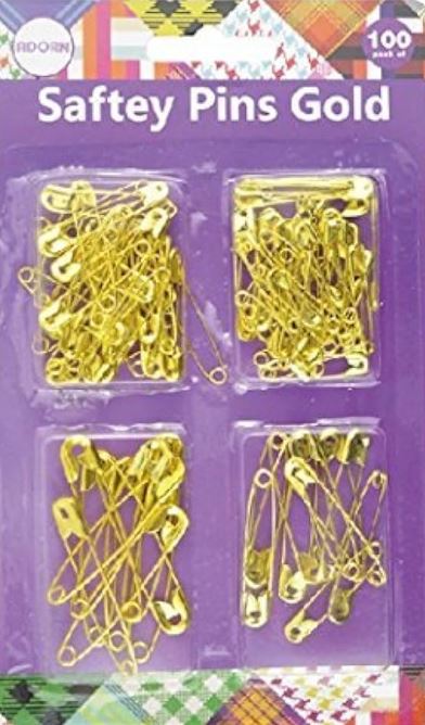 (image for) SAFETY PINS GOLD 100S