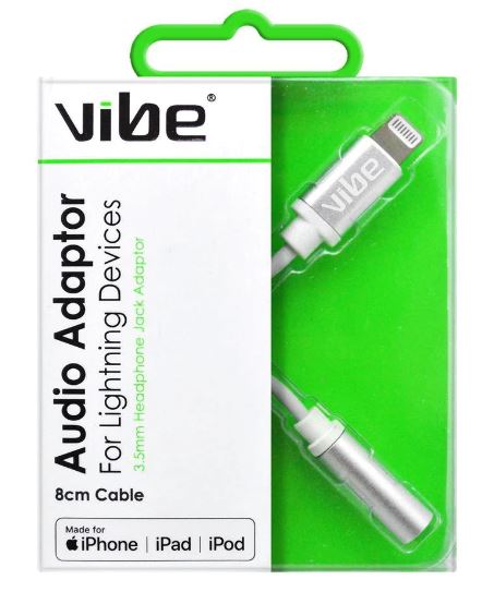 (image for) Vibe MFI Headphone Adaptor to 3.5mm MFI Lightning Audio Adapter