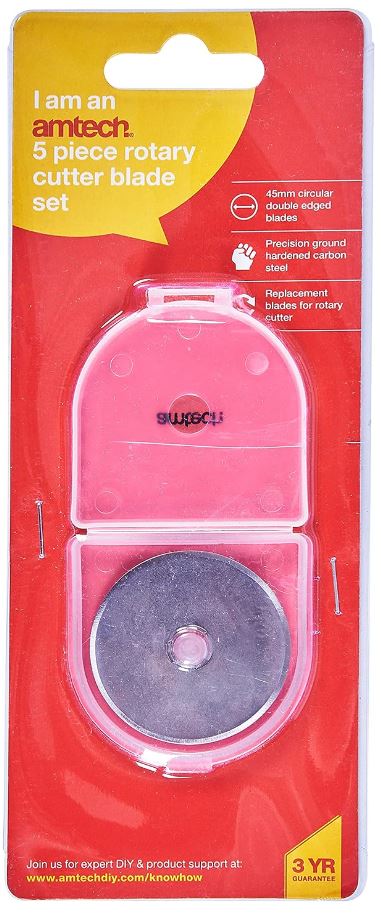 (image for) AMTECH ROTARY CUTTER BLADES-5PC