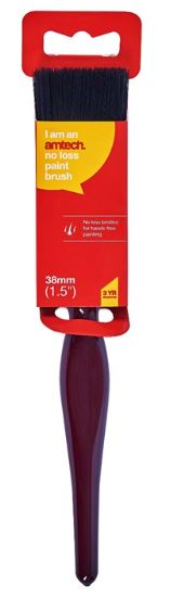 (image for) AMTECH NO BRISTLE LOSS PAINT BRUSH-1.5\"\"
