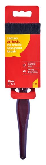 (image for) AMTECH NO BRISTLE LOSS PAINT BRUSH-2.5\"\"