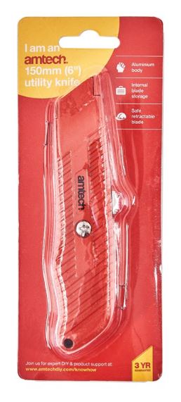 (image for) AMTECH UTILITY KNIFE -6\"\"