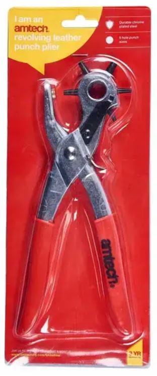 (image for) AMTECH REVOLVING LEATHER PUNCH PLIER-STD