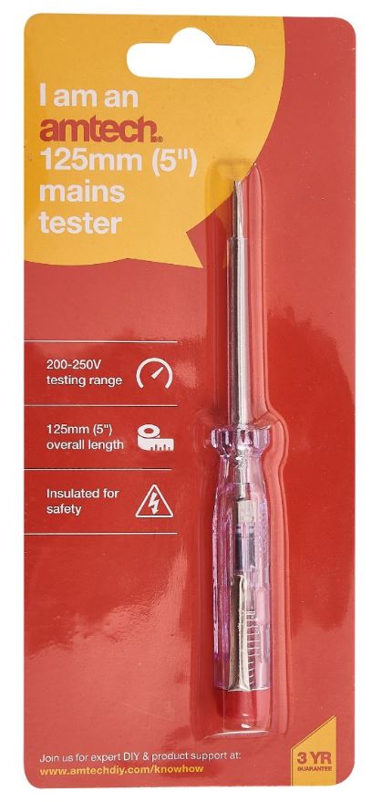(image for) AMTECH MAINS TESTER -5\"\"