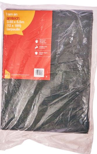 (image for) AMTECH TARPAULIN GREEN-3.65M