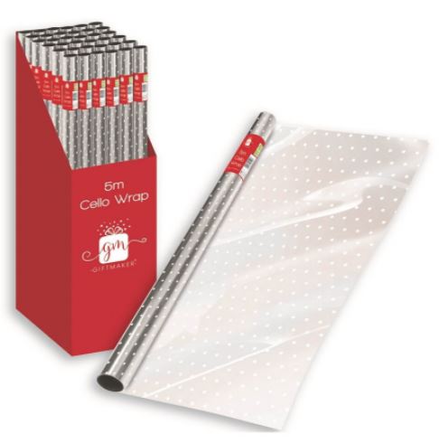 (image for) XMAS GIFT WRAP CELLO 5MX70CM