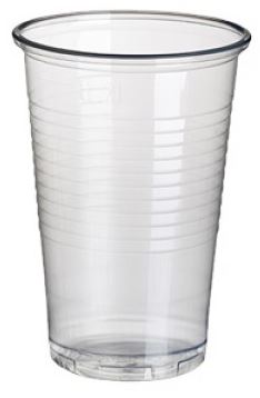 (image for) RUB PLASTIC CUP CLEAR 25S- 200ML