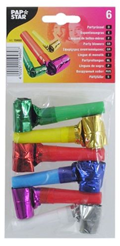 (image for) PARTY BLOWERS METTALIC - 6S