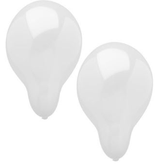 (image for) PAPSTAR BALLOON HELIUM WHITE 10S - 25CM